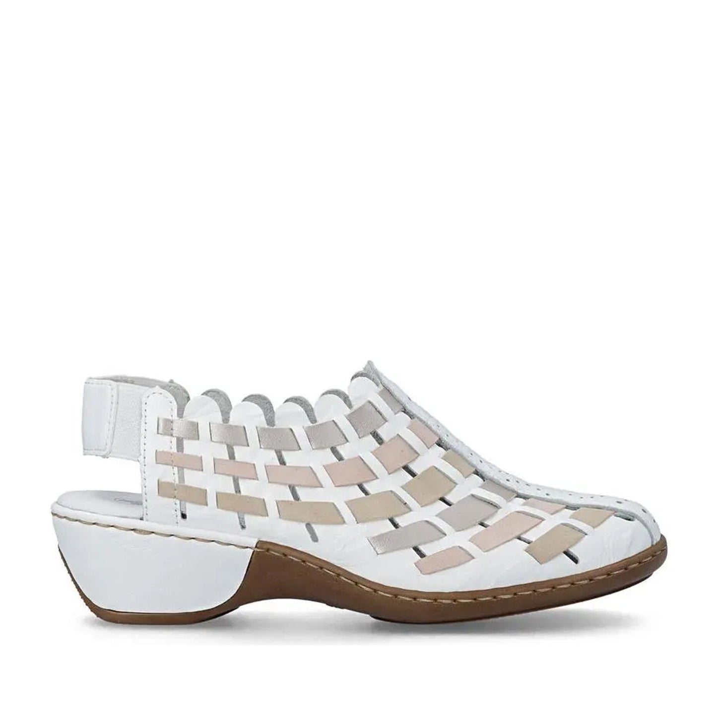 Women's White Dress Wedge Open-Toe Fashion Sneakers