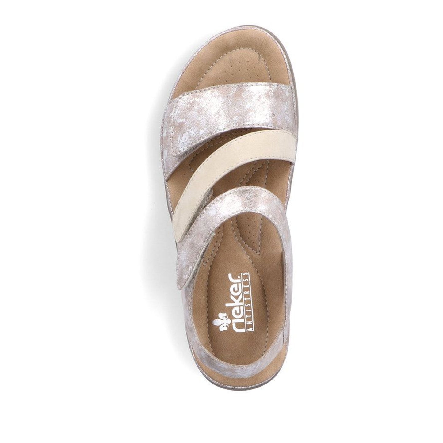 Women's Silver Open-Toe Sandals