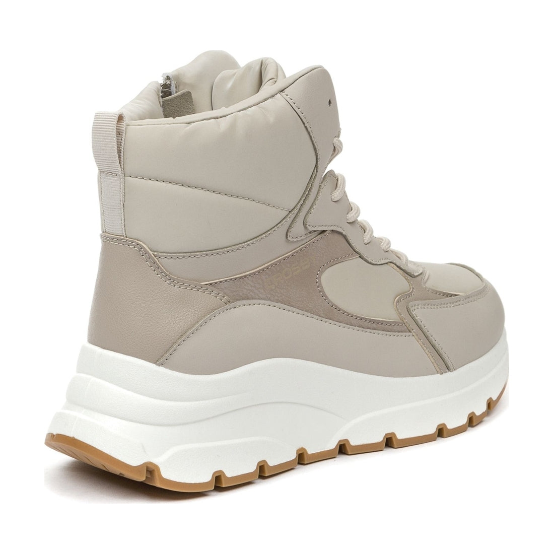 beige casual closed booties