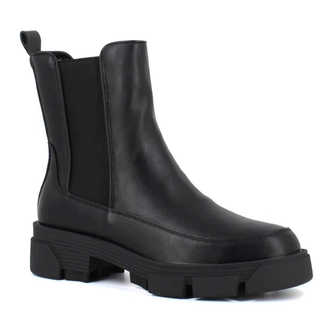 black casual closed boots