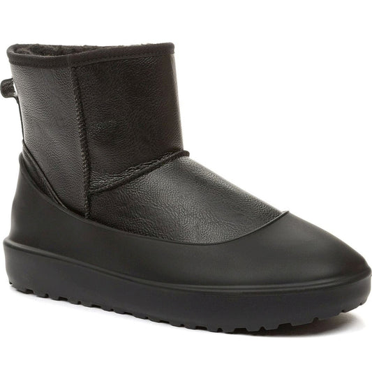 black casual closed booties