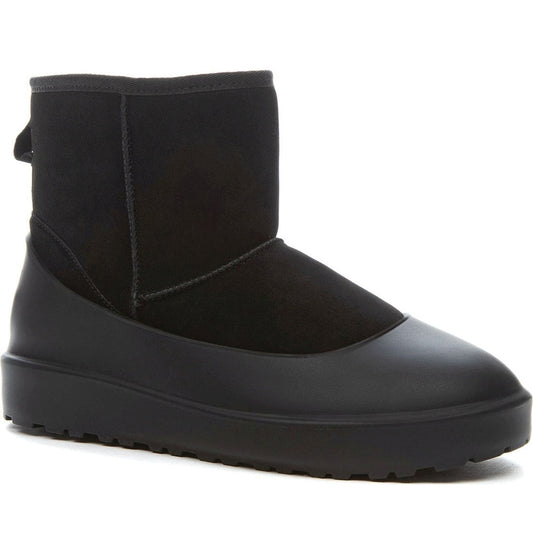 black casual closed booties