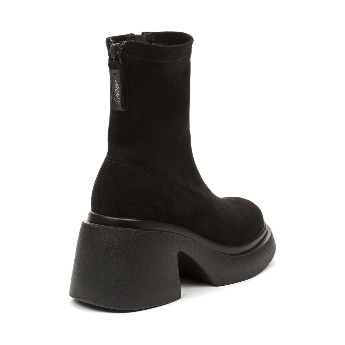 black elegant closed booties