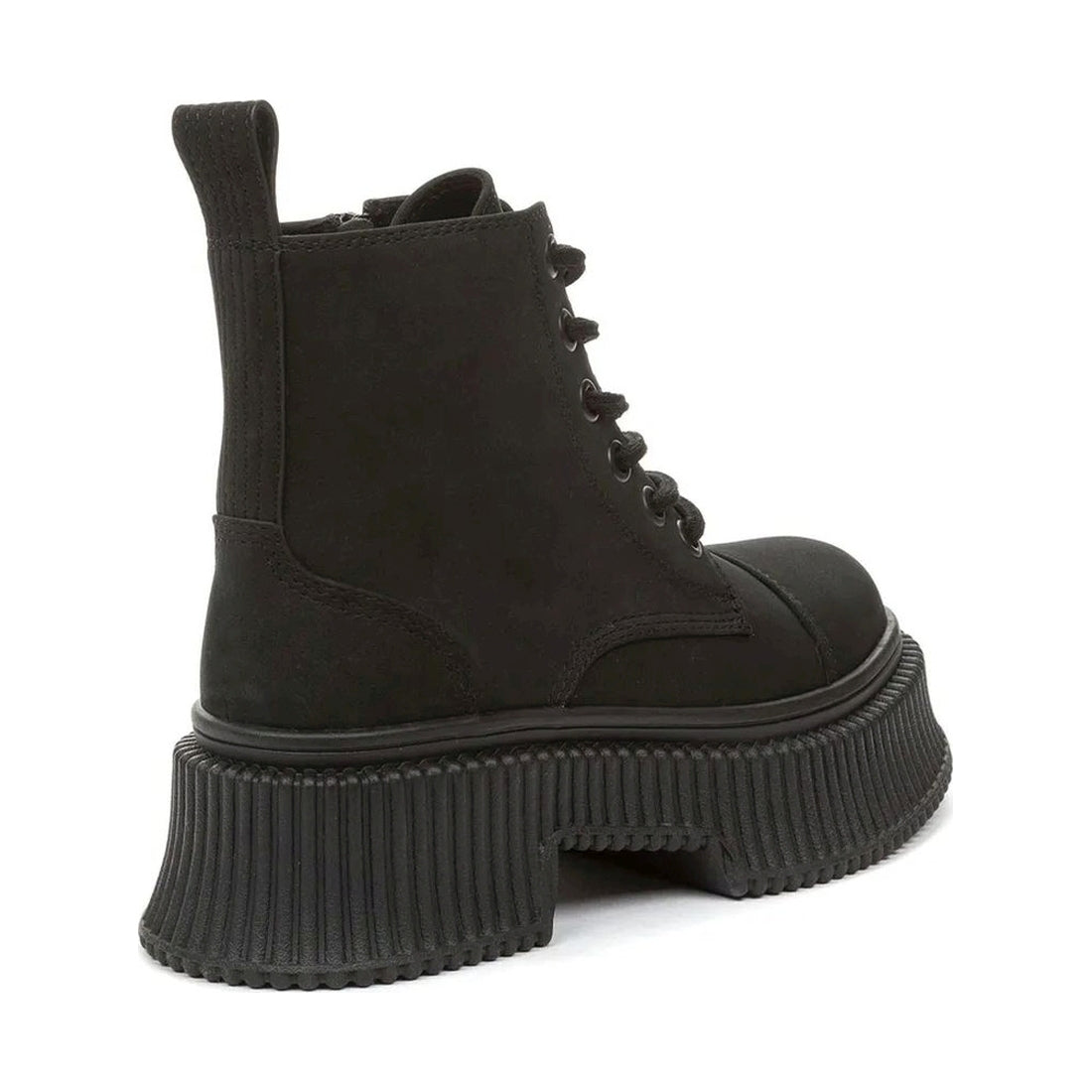 black casual closed booties