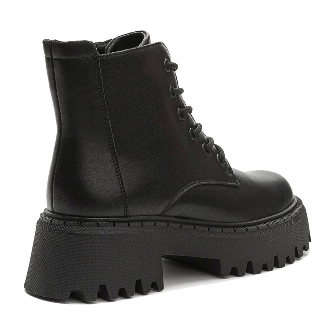 black casual closed booties