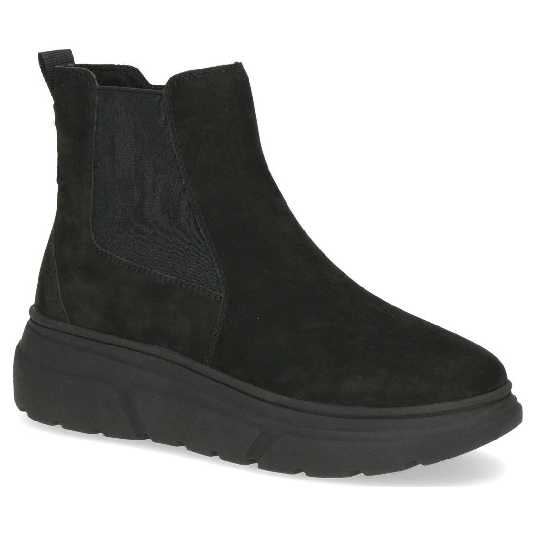 black casual closed booties