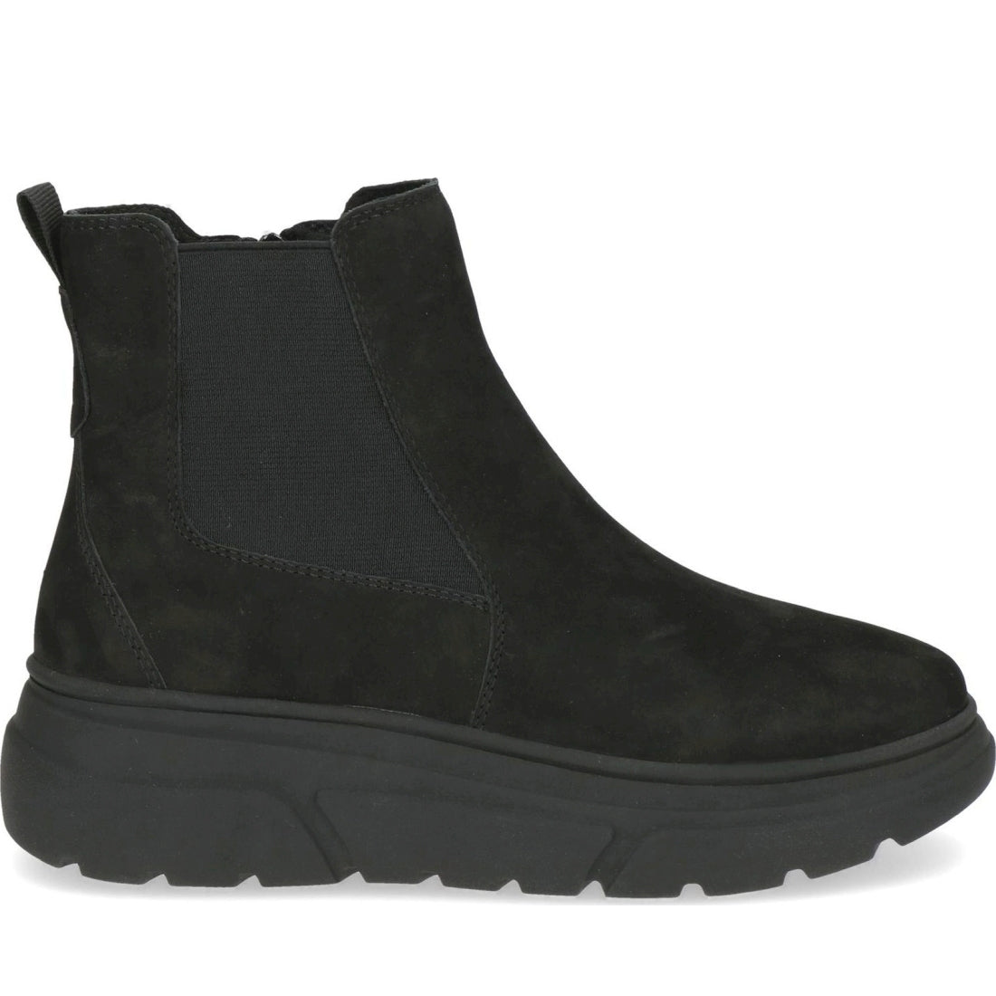 black casual closed booties