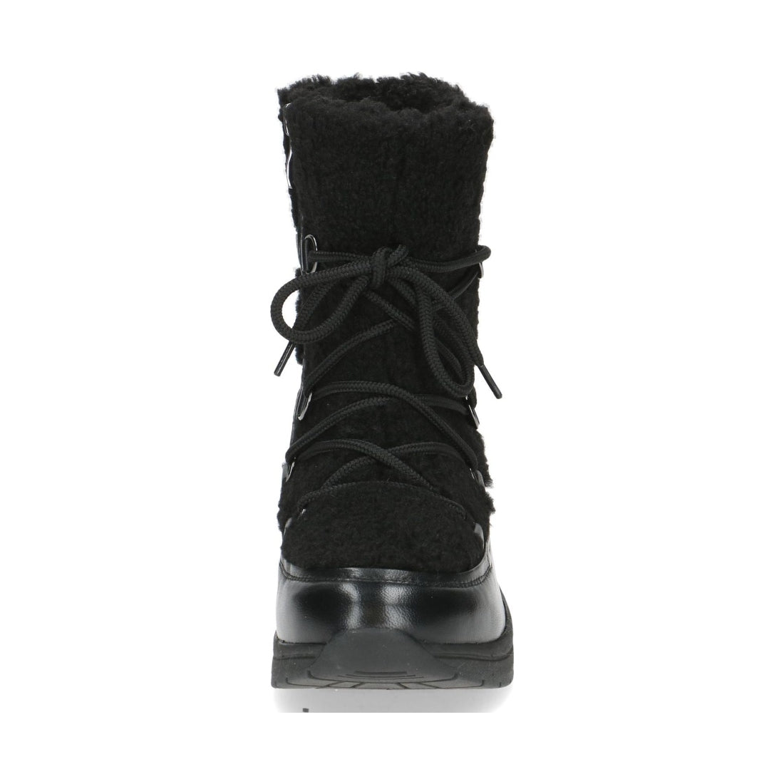 black casual closed booties