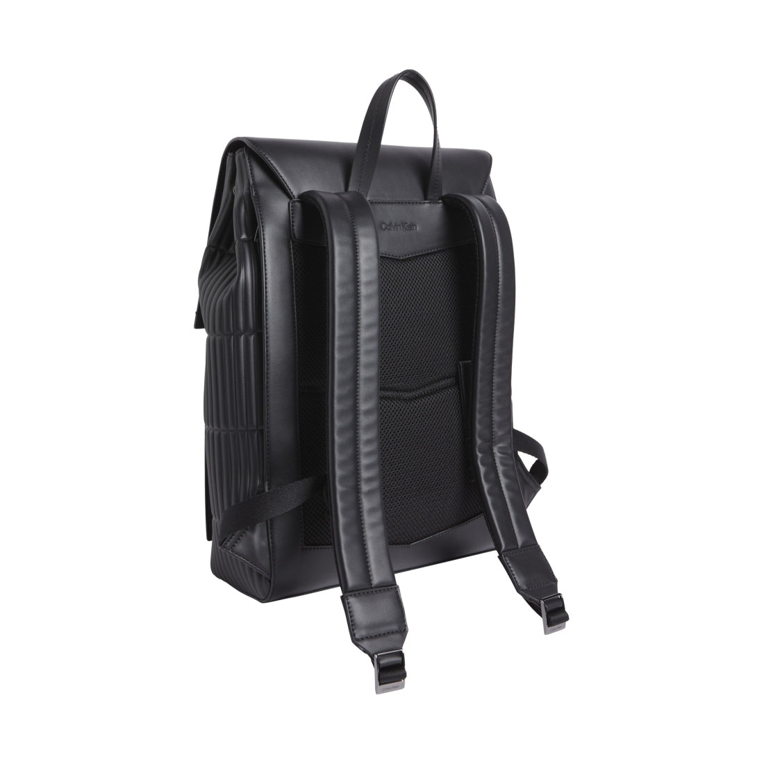 vertical lines flap backpack