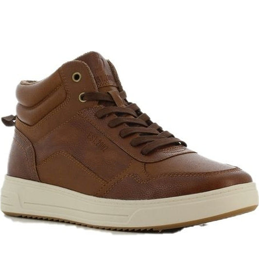 men casual high sneakers natural