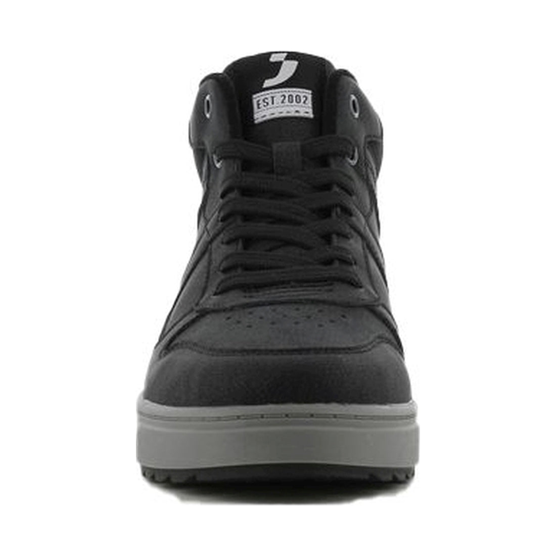 men casual high sneakers black