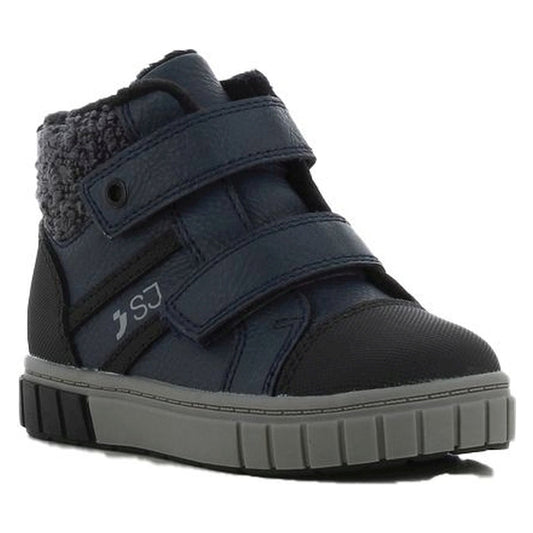 boys baby high sneakers navy grey