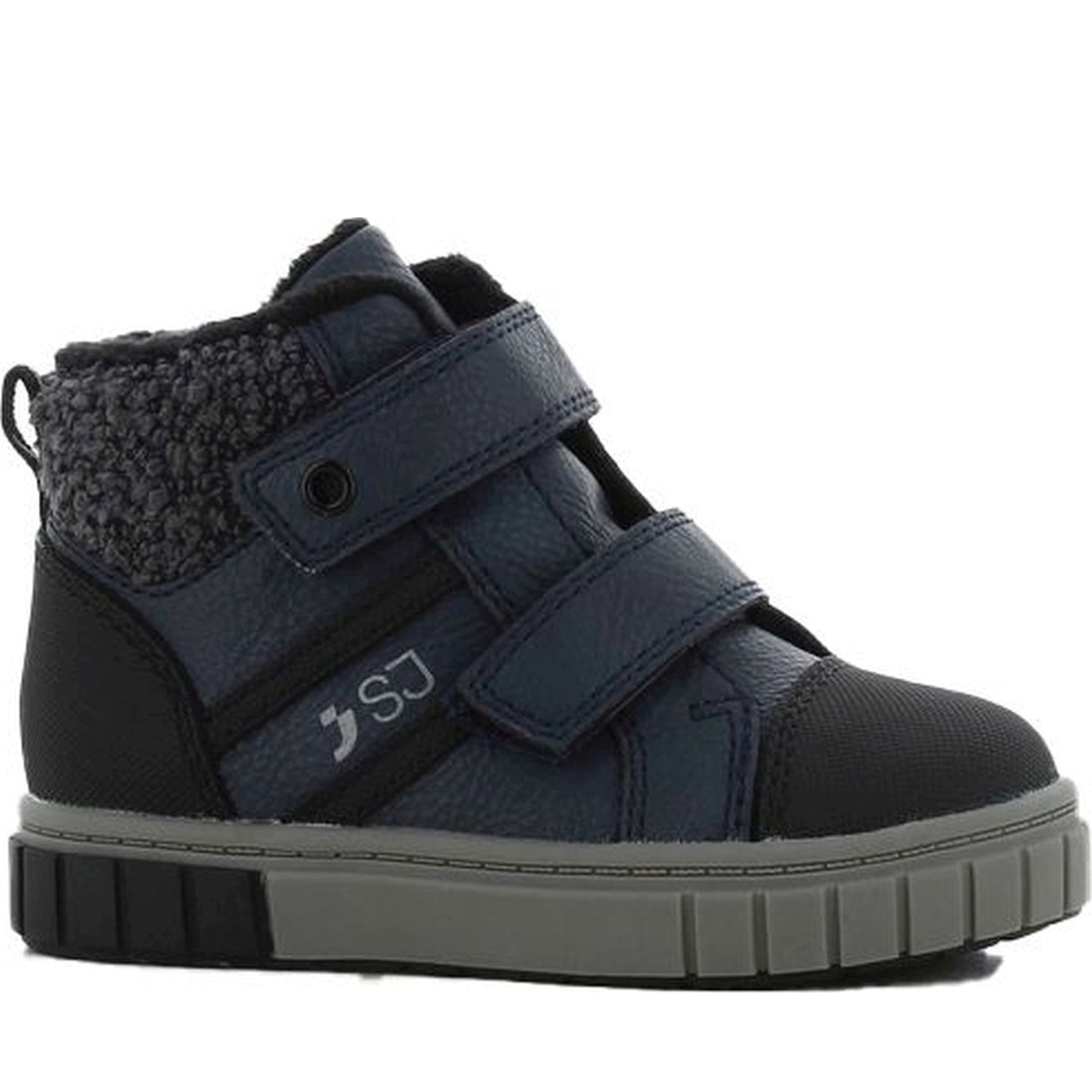 boys baby high sneakers navy grey