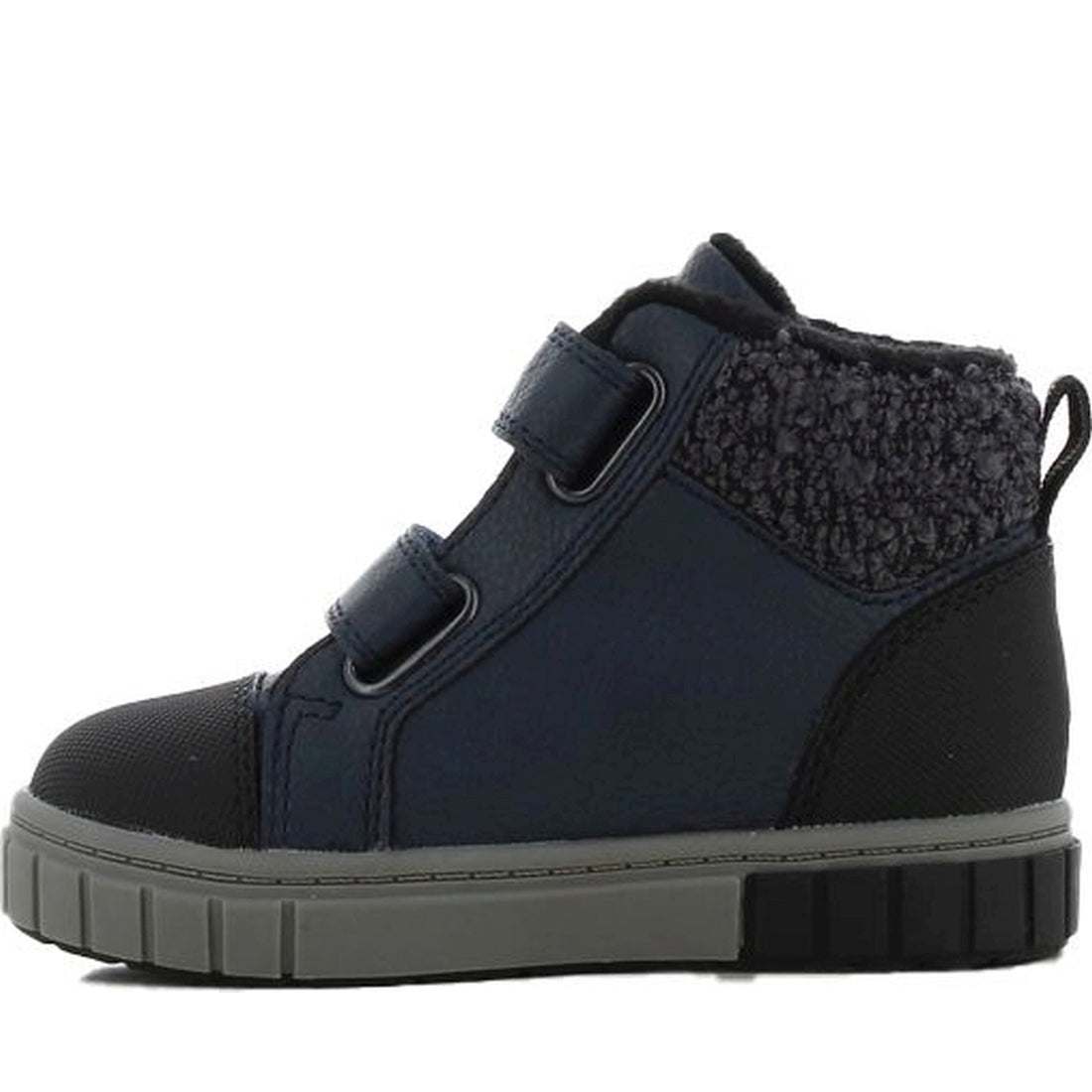 boys baby high sneakers navy grey