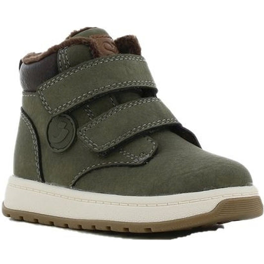 boys baby high sneakers khaki dark brown