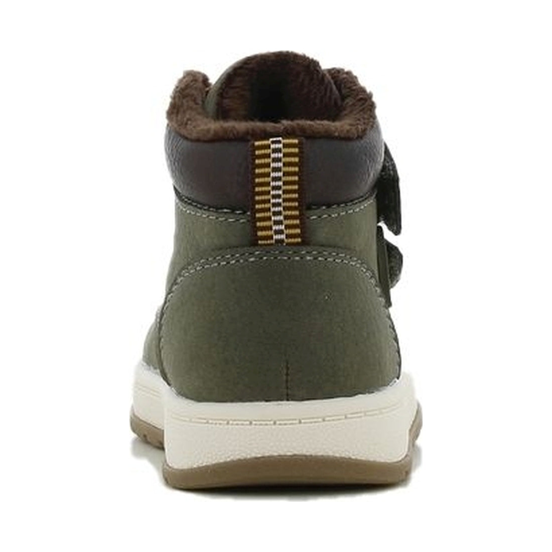 boys baby high sneakers khaki dark brown
