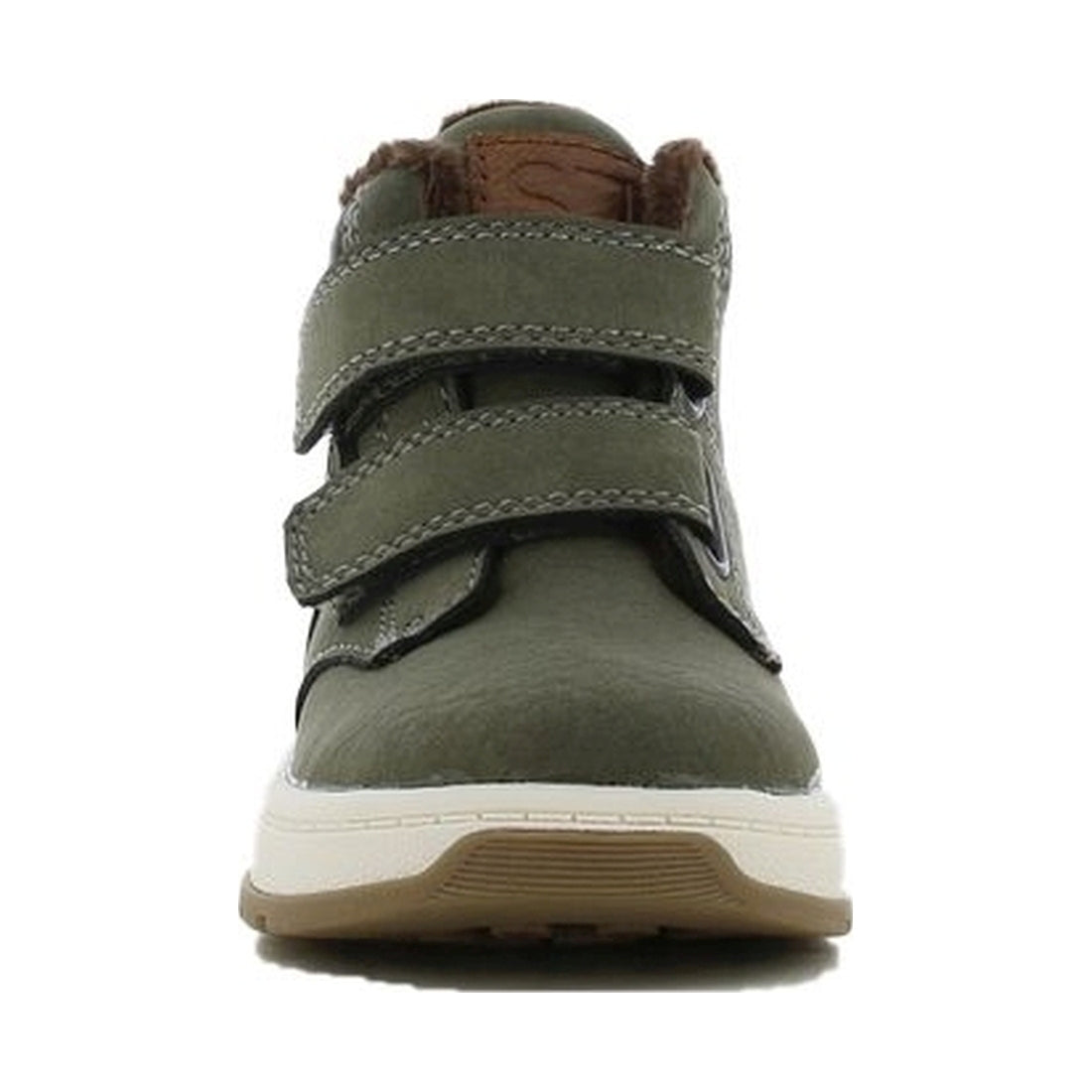 boys baby high sneakers khaki dark brown
