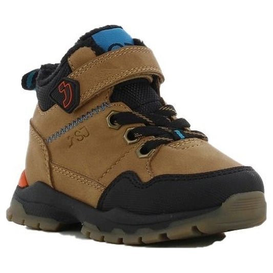 boys baby high sneakers camel dark orange