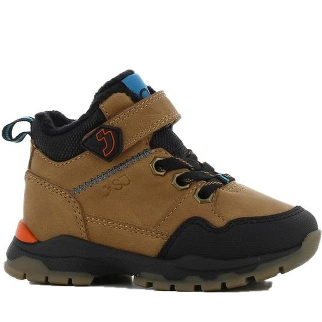 boys baby high sneakers camel dark orange