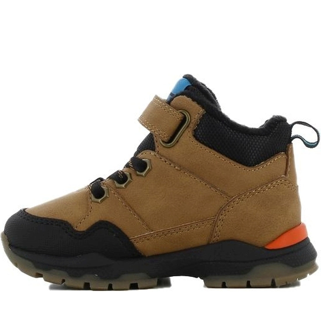 boys baby high sneakers camel dark orange