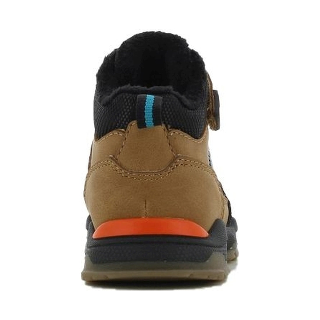 boys baby high sneakers camel dark orange
