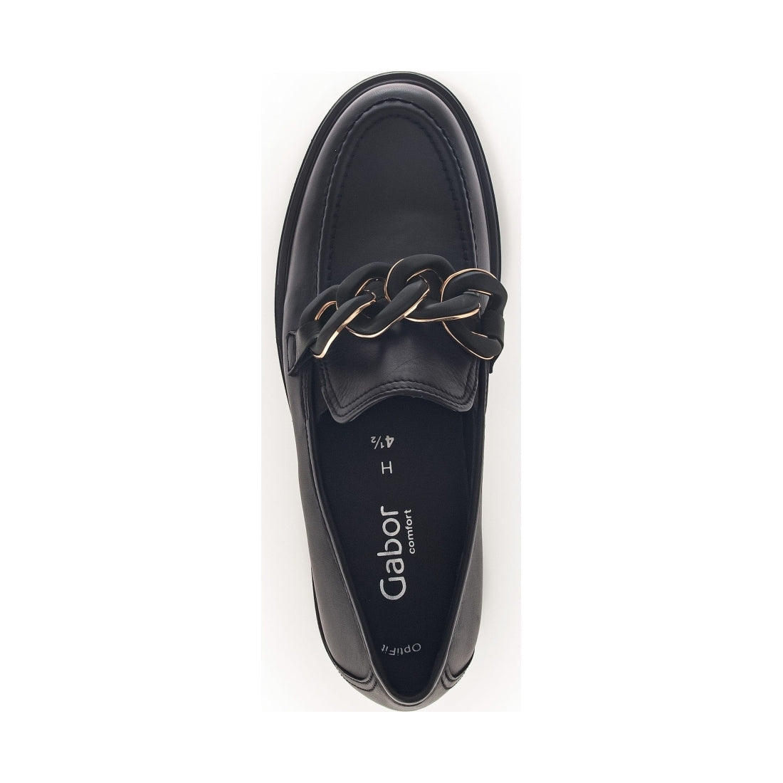 black casual closed loafers