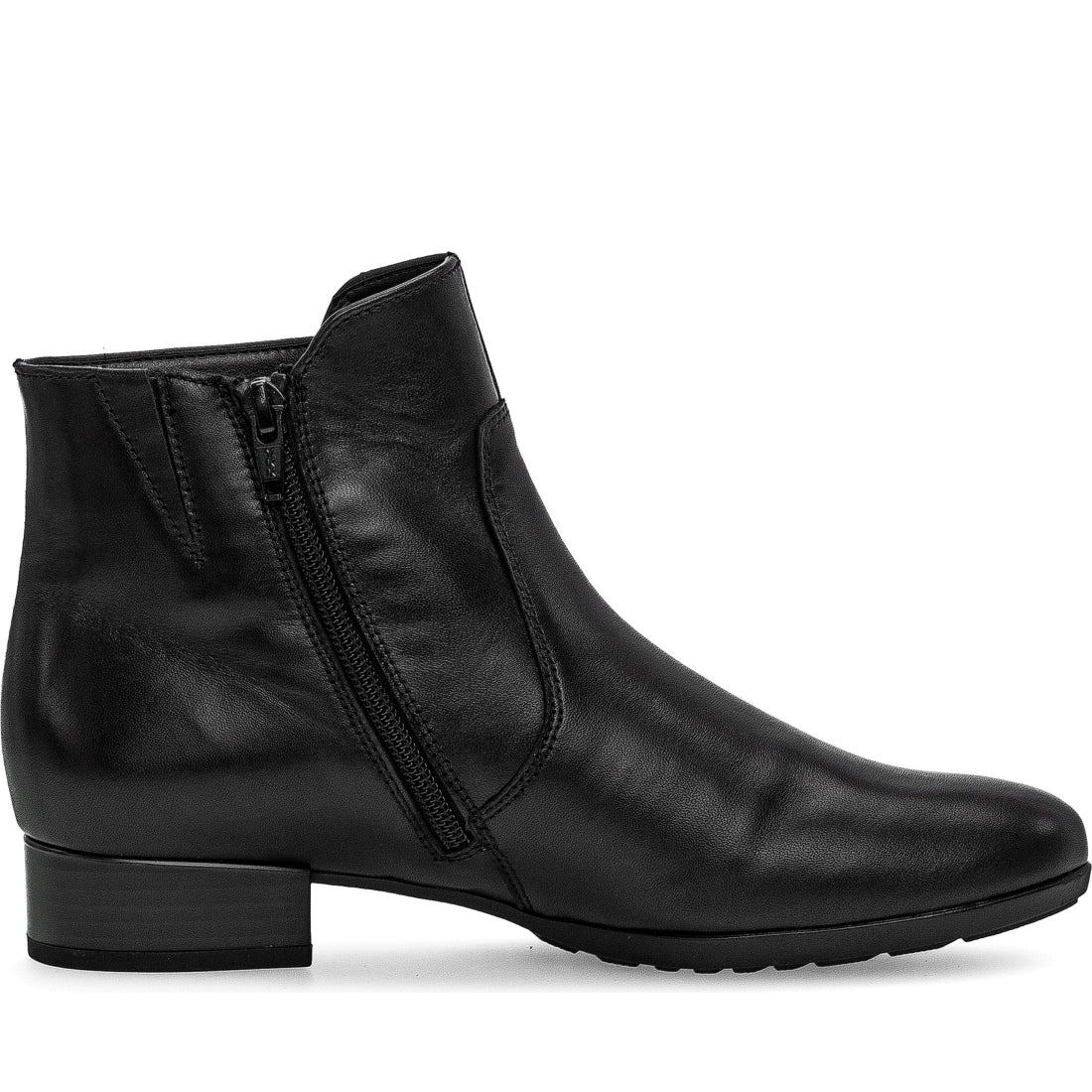 black casual closed booties