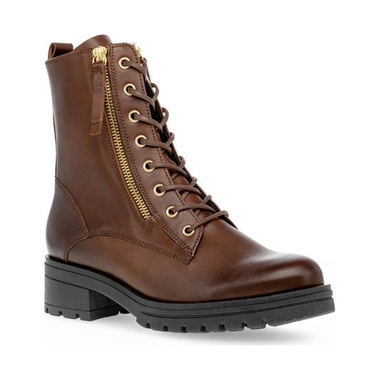 brown casual closed booties