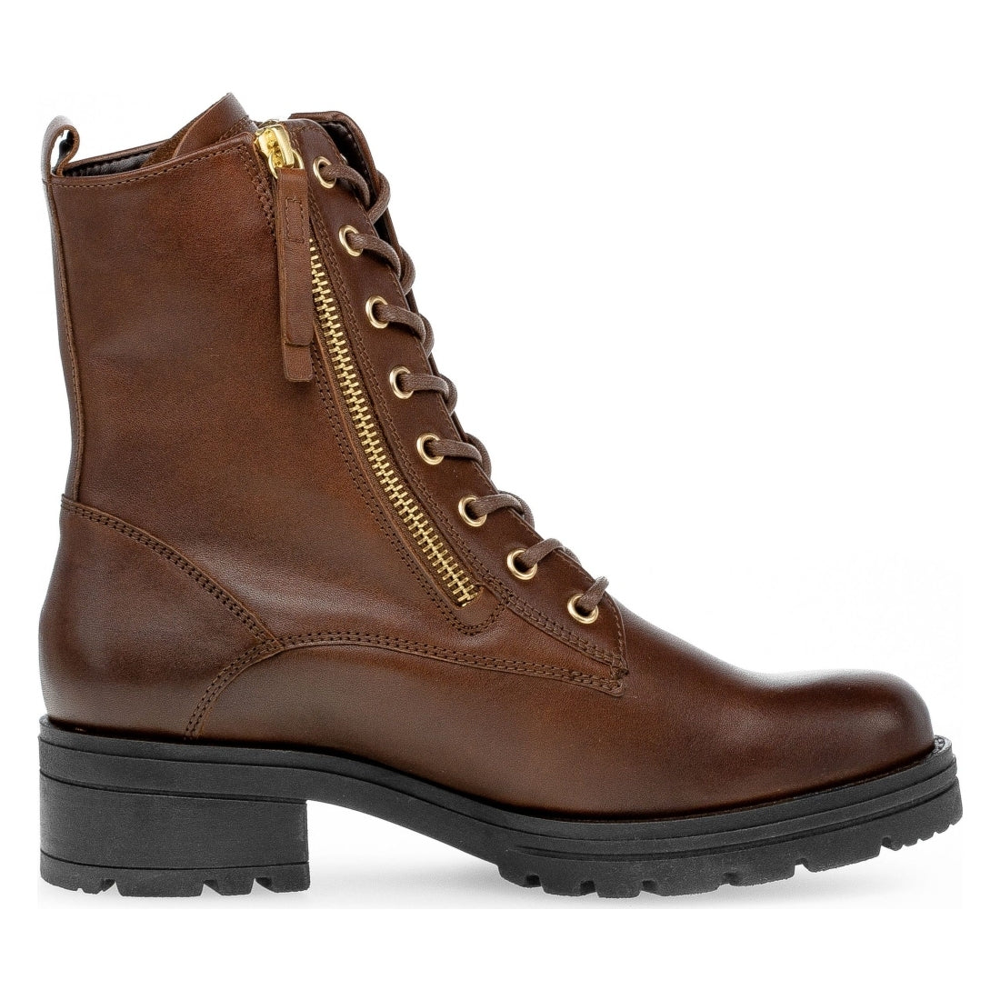 brown casual closed booties