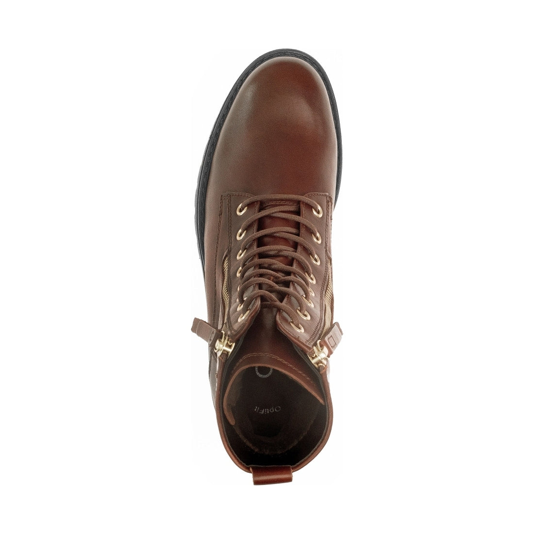 brown casual closed booties
