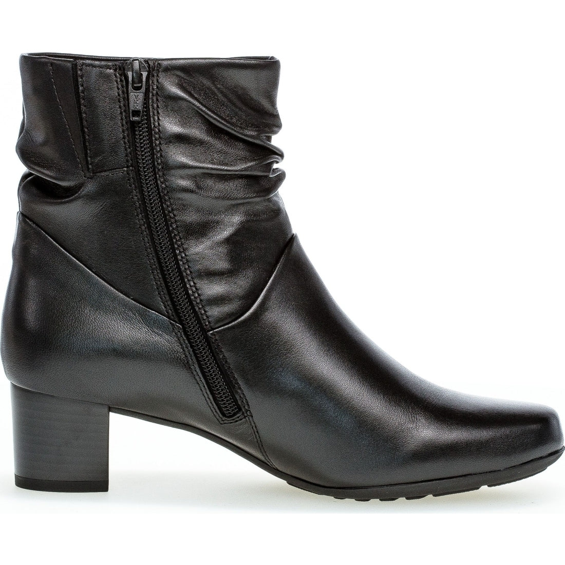 black casual closed booties