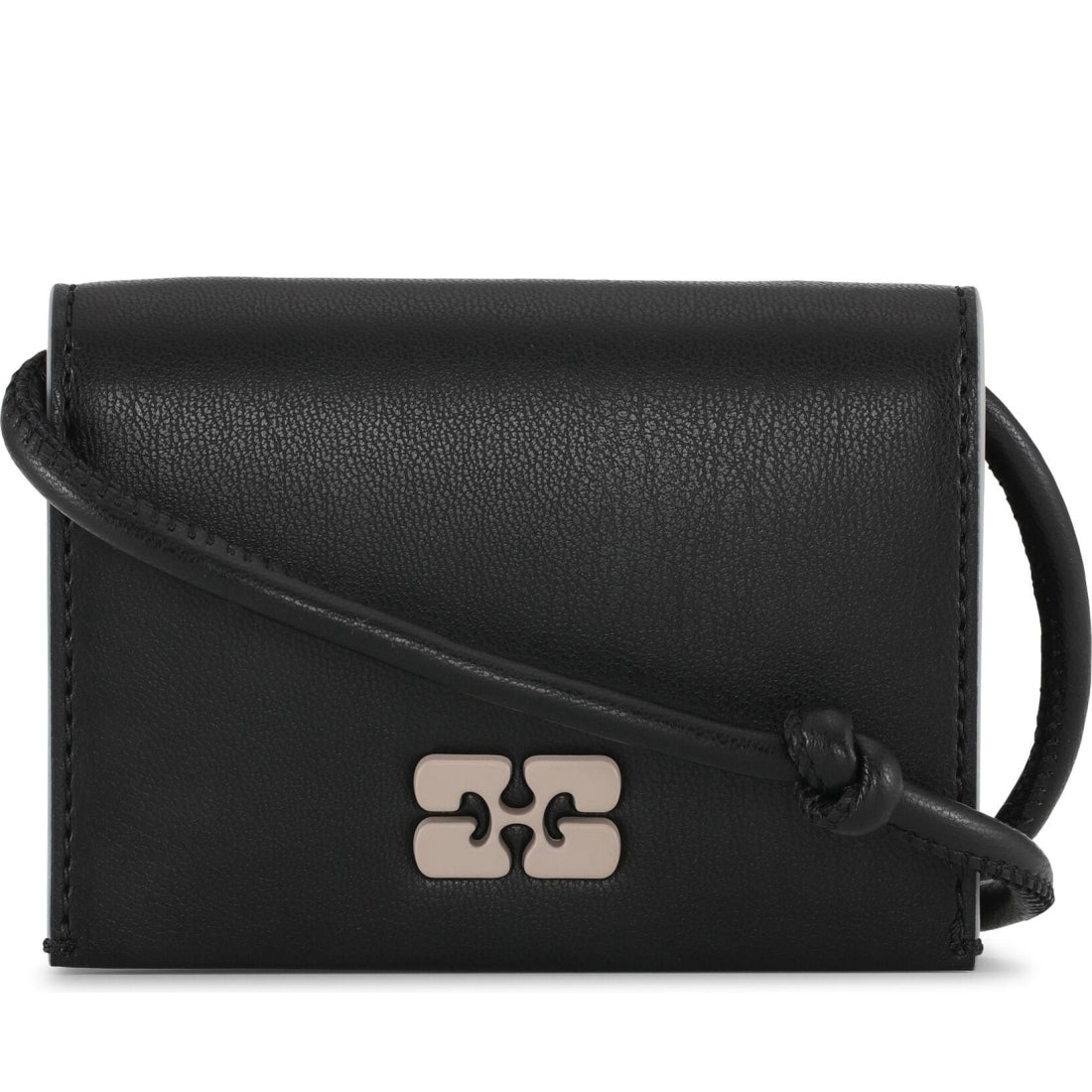 ganni bou wallet on strap