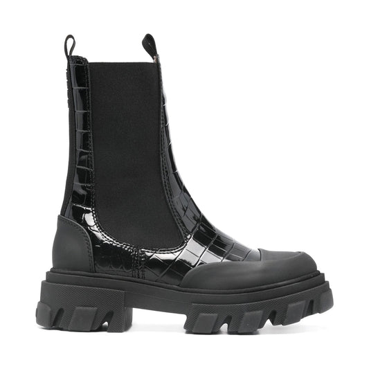 mid shaft biker boots