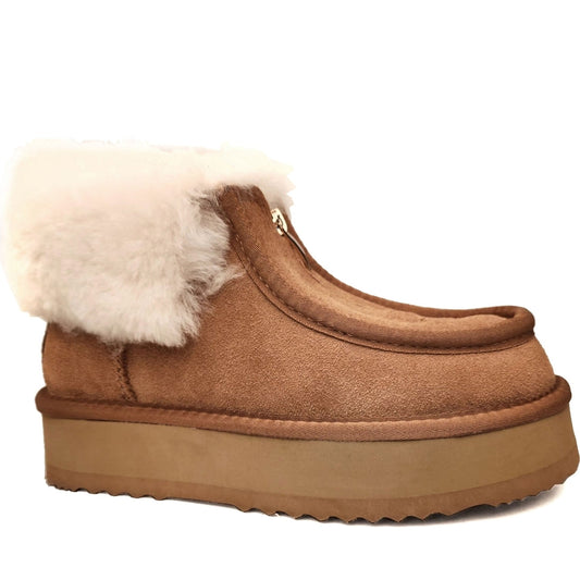 casual closed warm boots