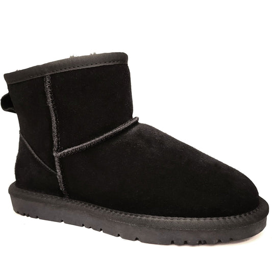 black casual closed warm boots