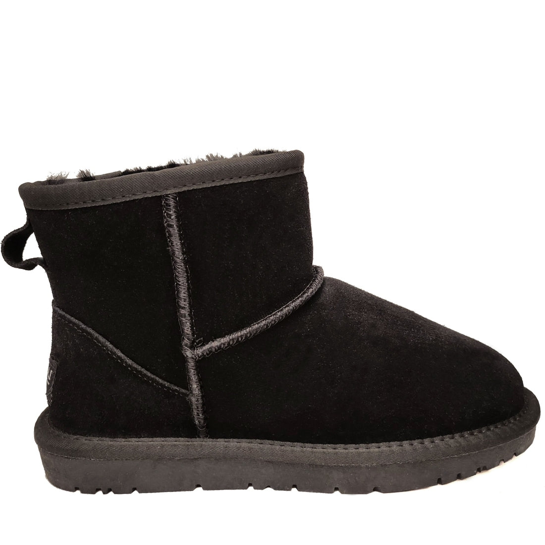 black casual closed warm boots