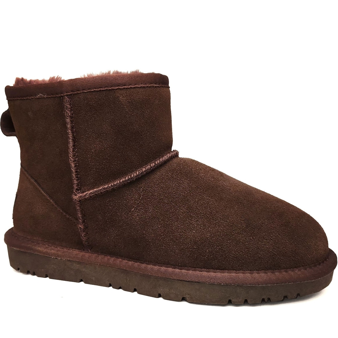 dark brown casual closed warm boots