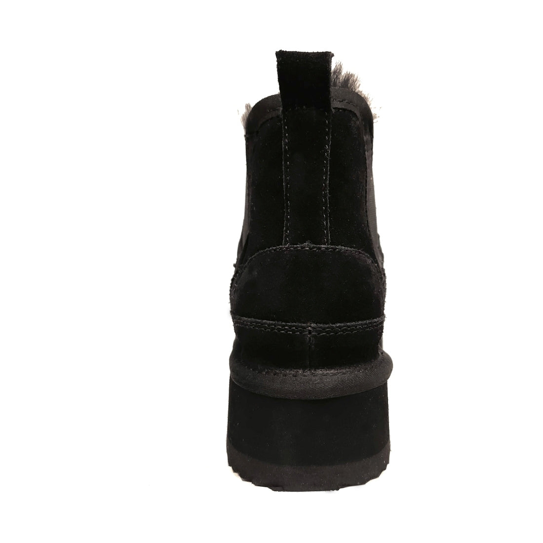 black casual closed warm boots