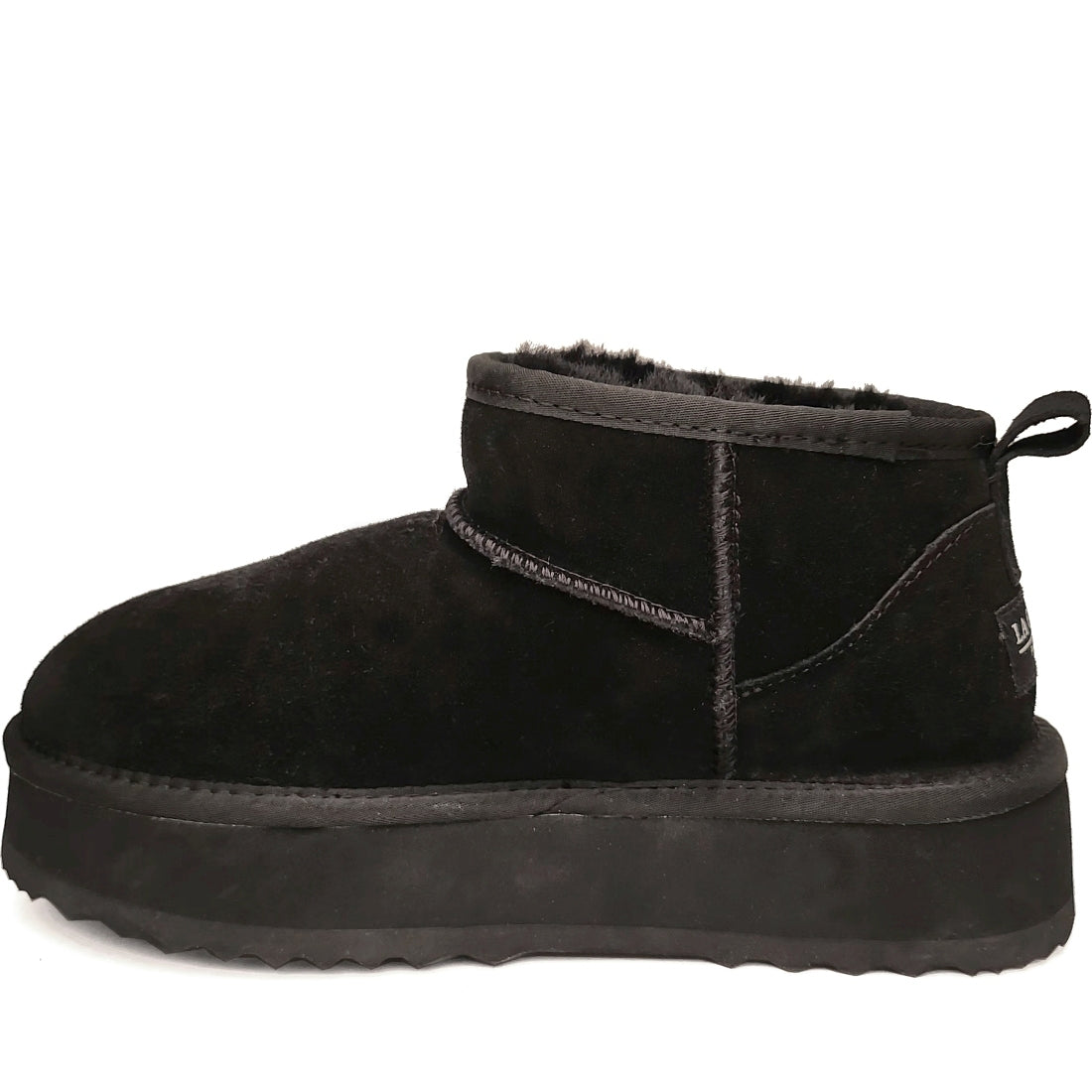 black casual closed warm boots