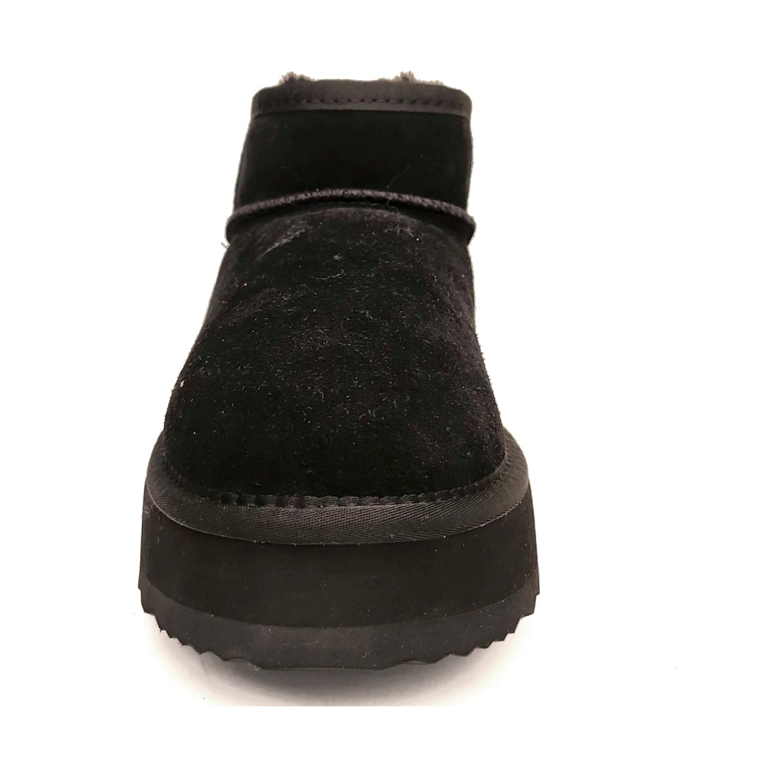 black casual closed warm boots