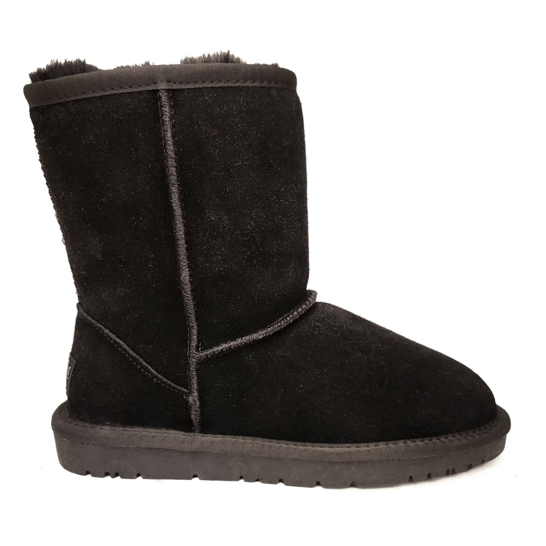 black casual closed warm boots