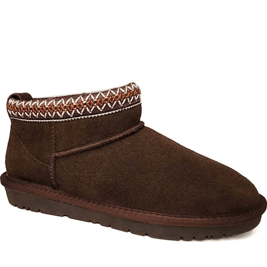 dark brown casual closed warm boots