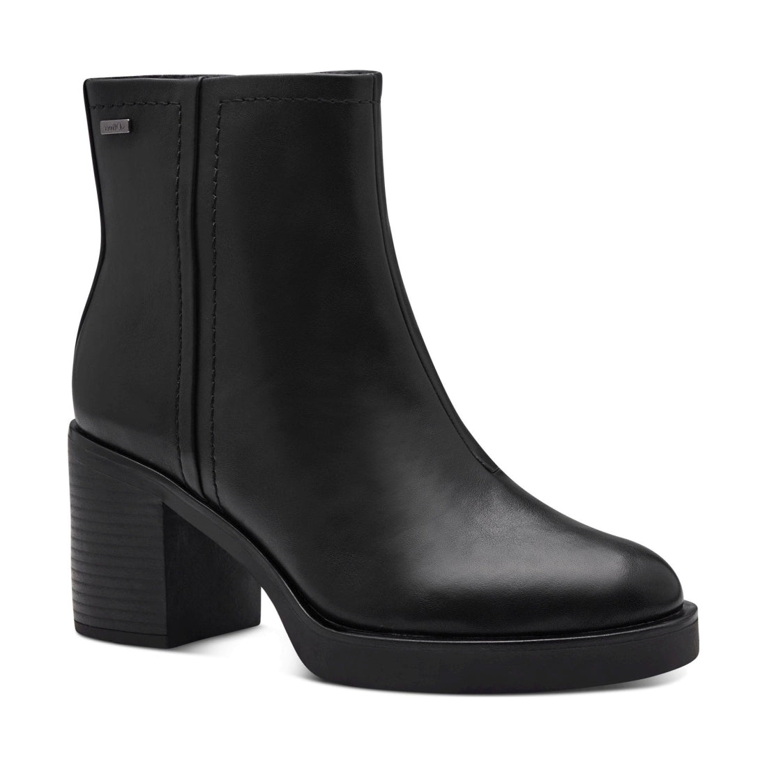 black elegant closed booties