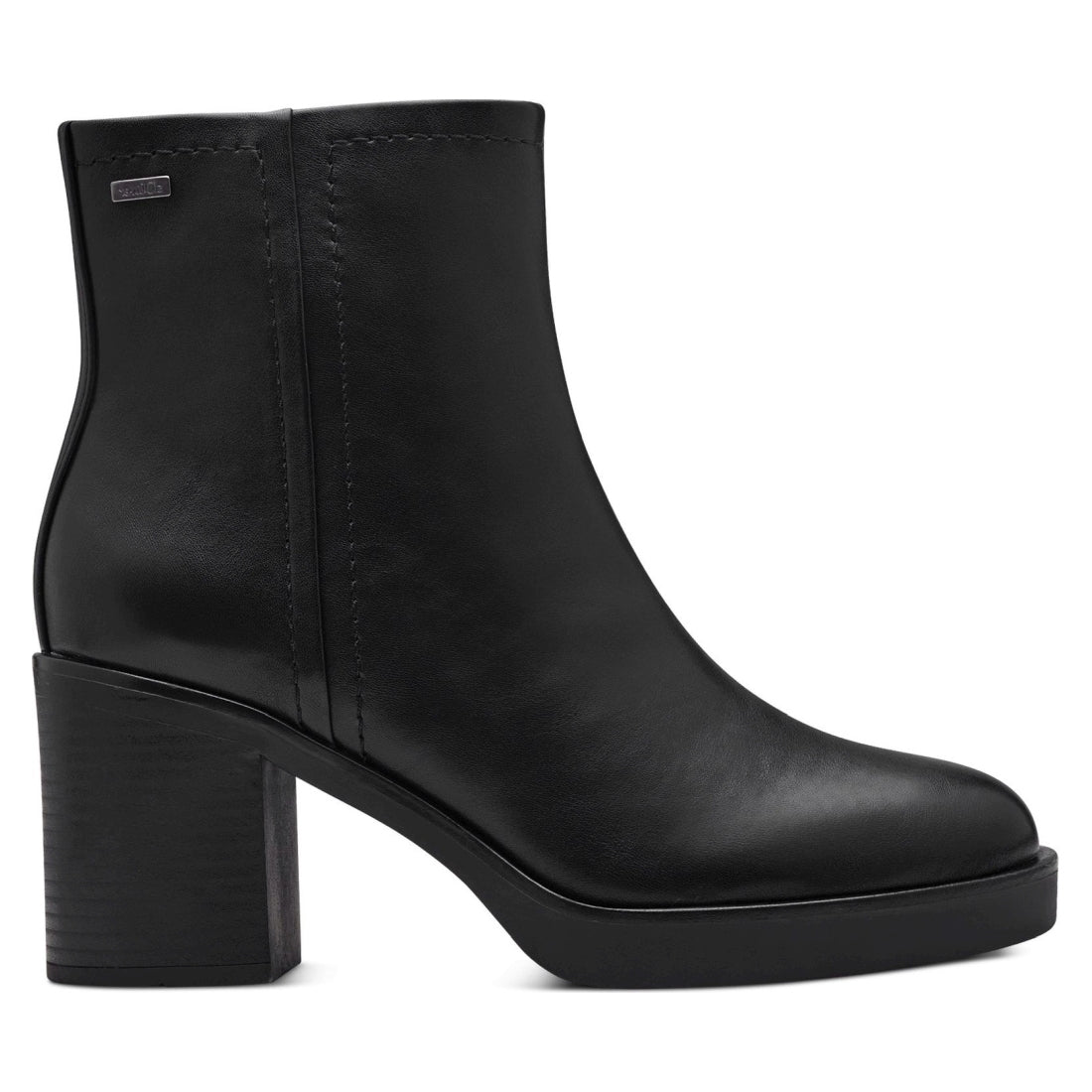 black elegant closed booties