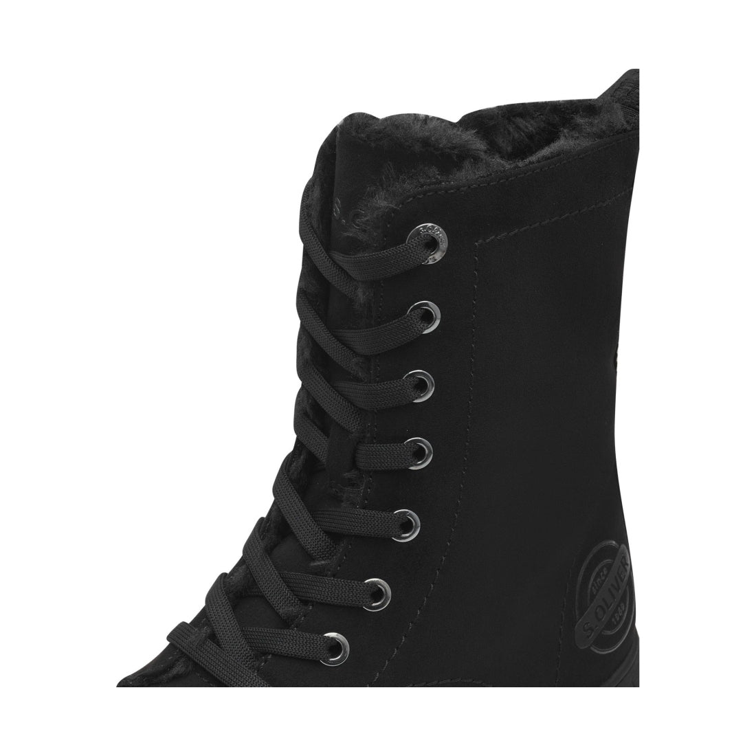 black casual closed booties