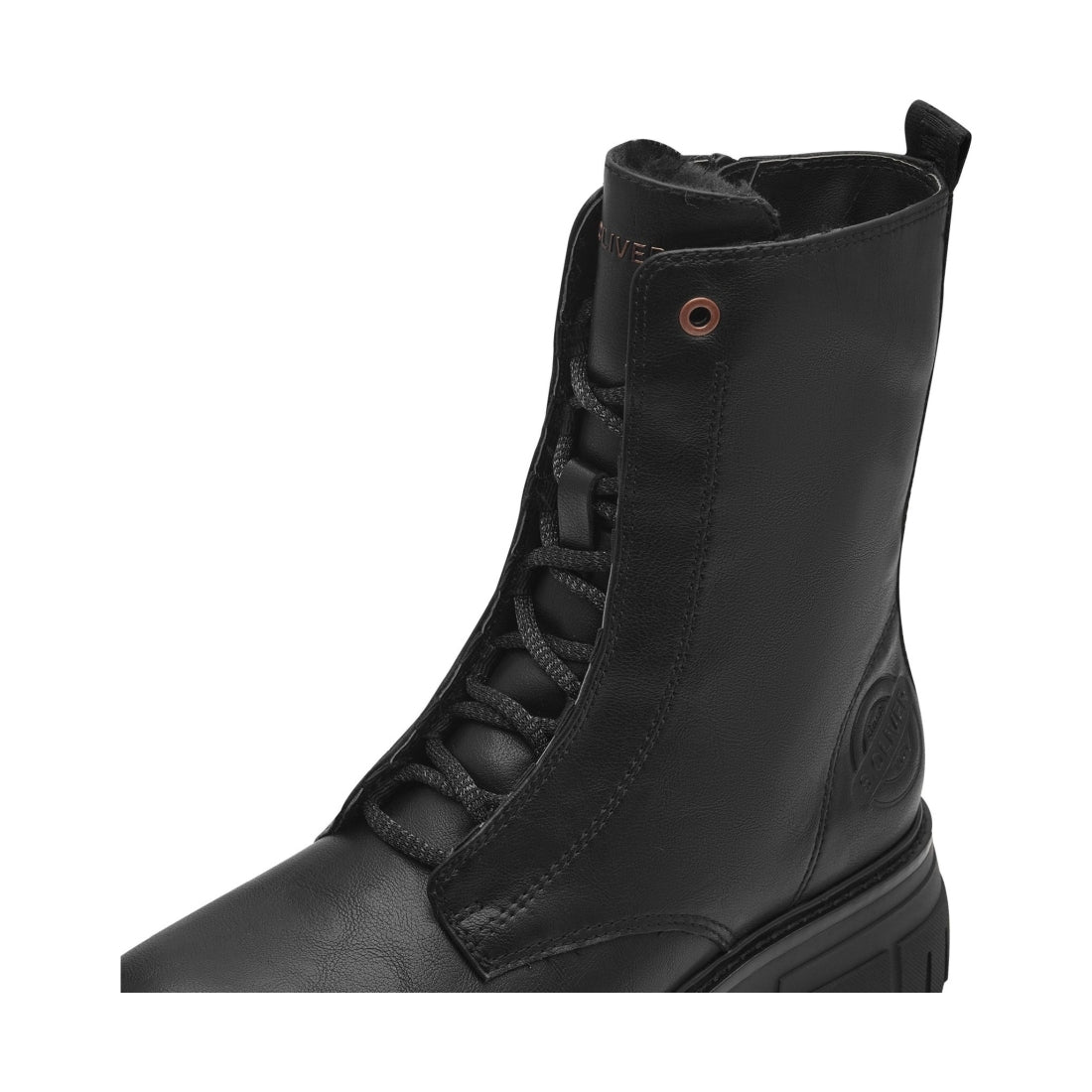 black casual closed booties