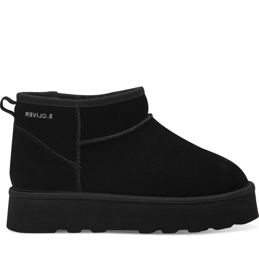 black casual closed booties