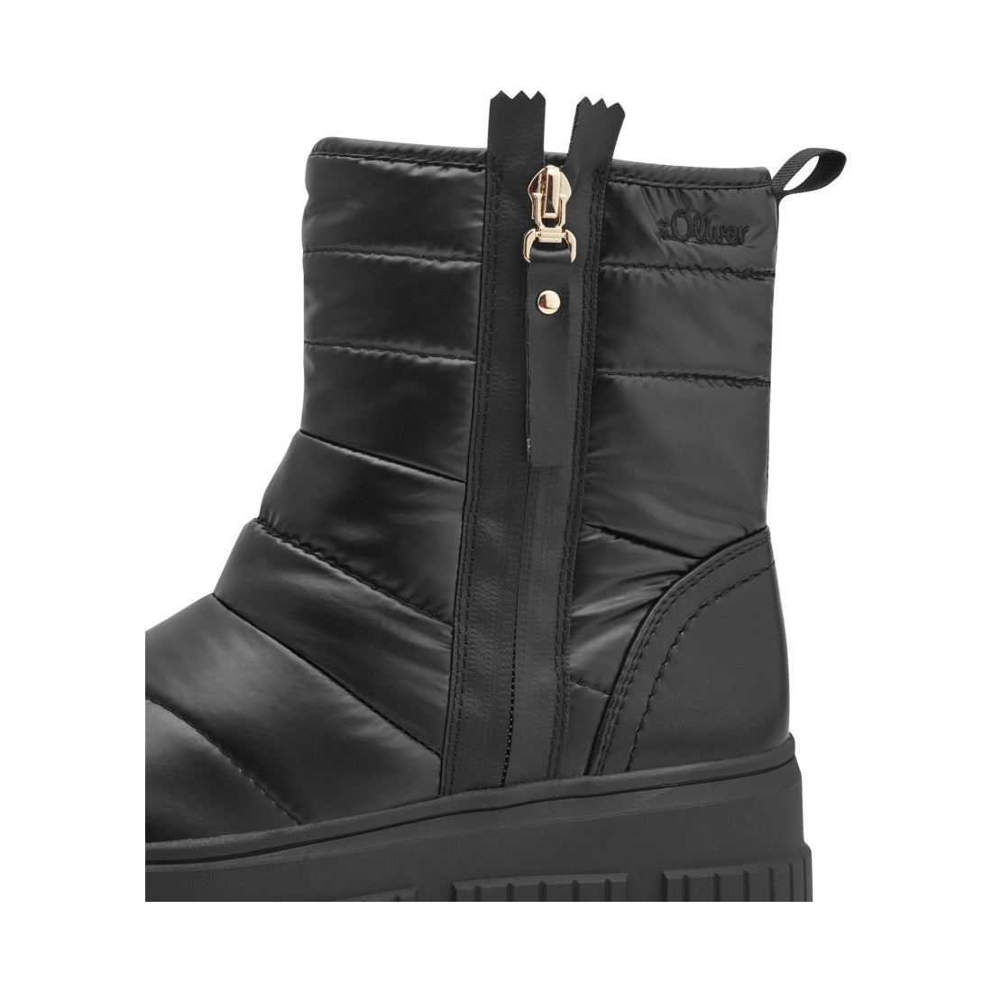 black casual closed booties