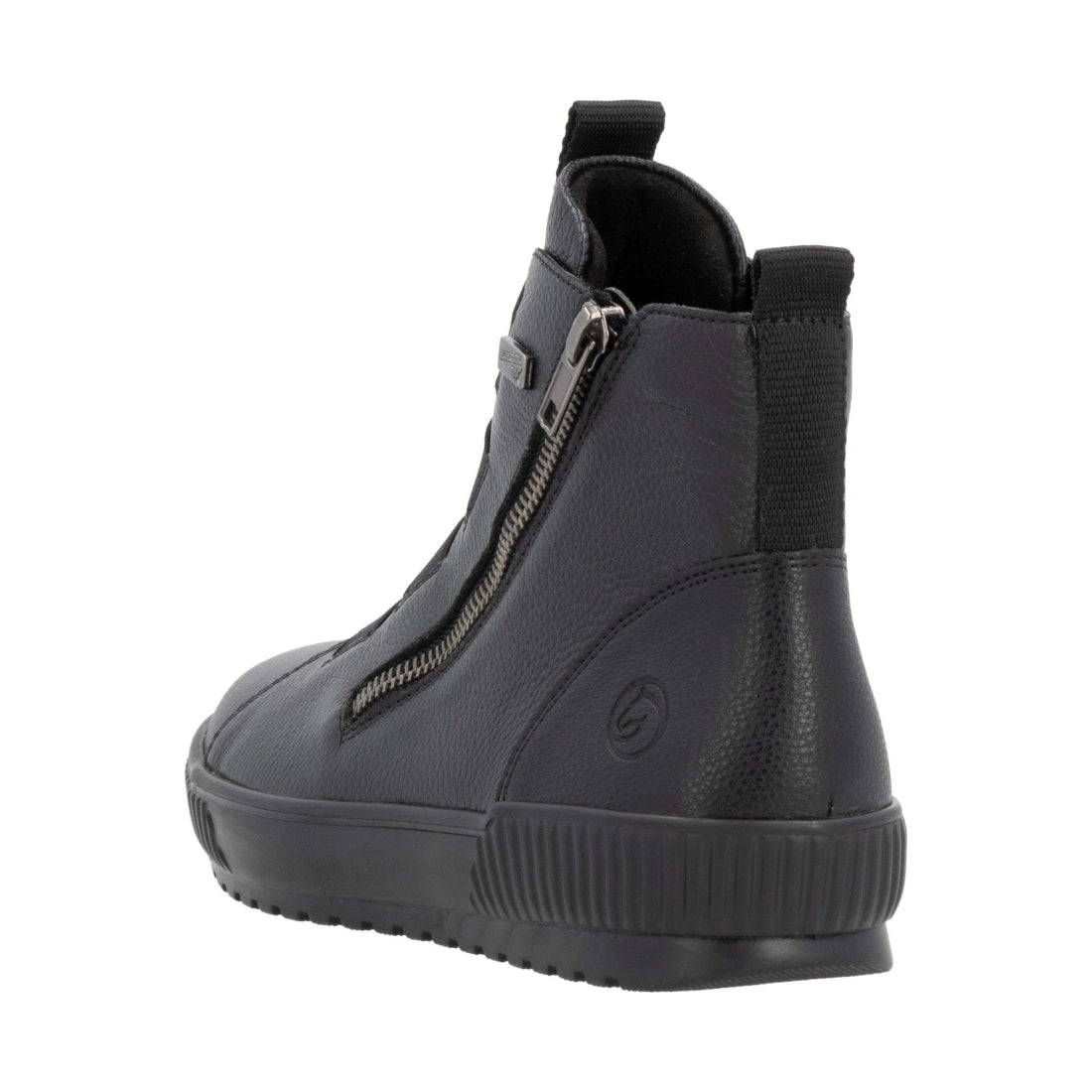 black casual closed ladies mid height boots