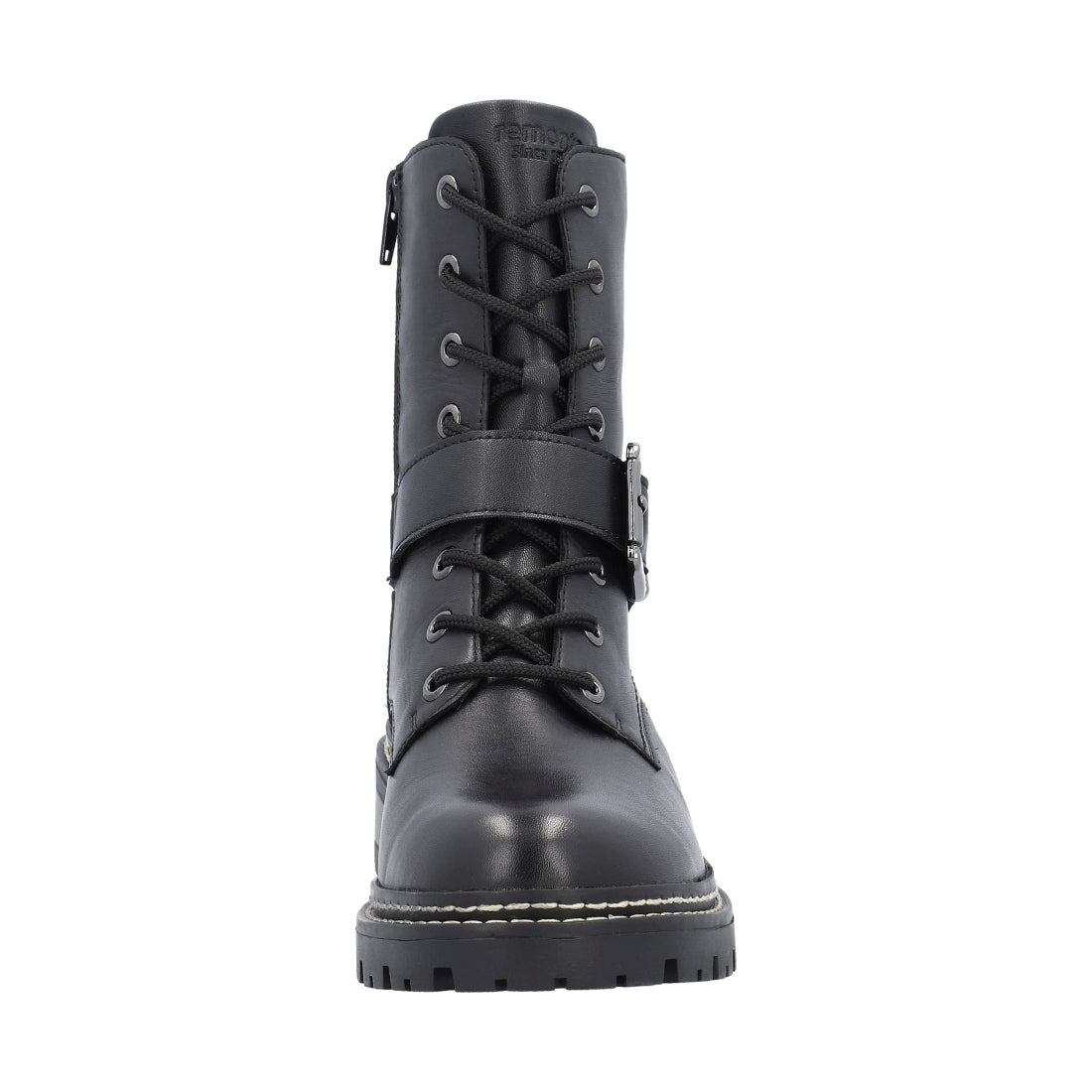 black casual closed ladies mid height boots